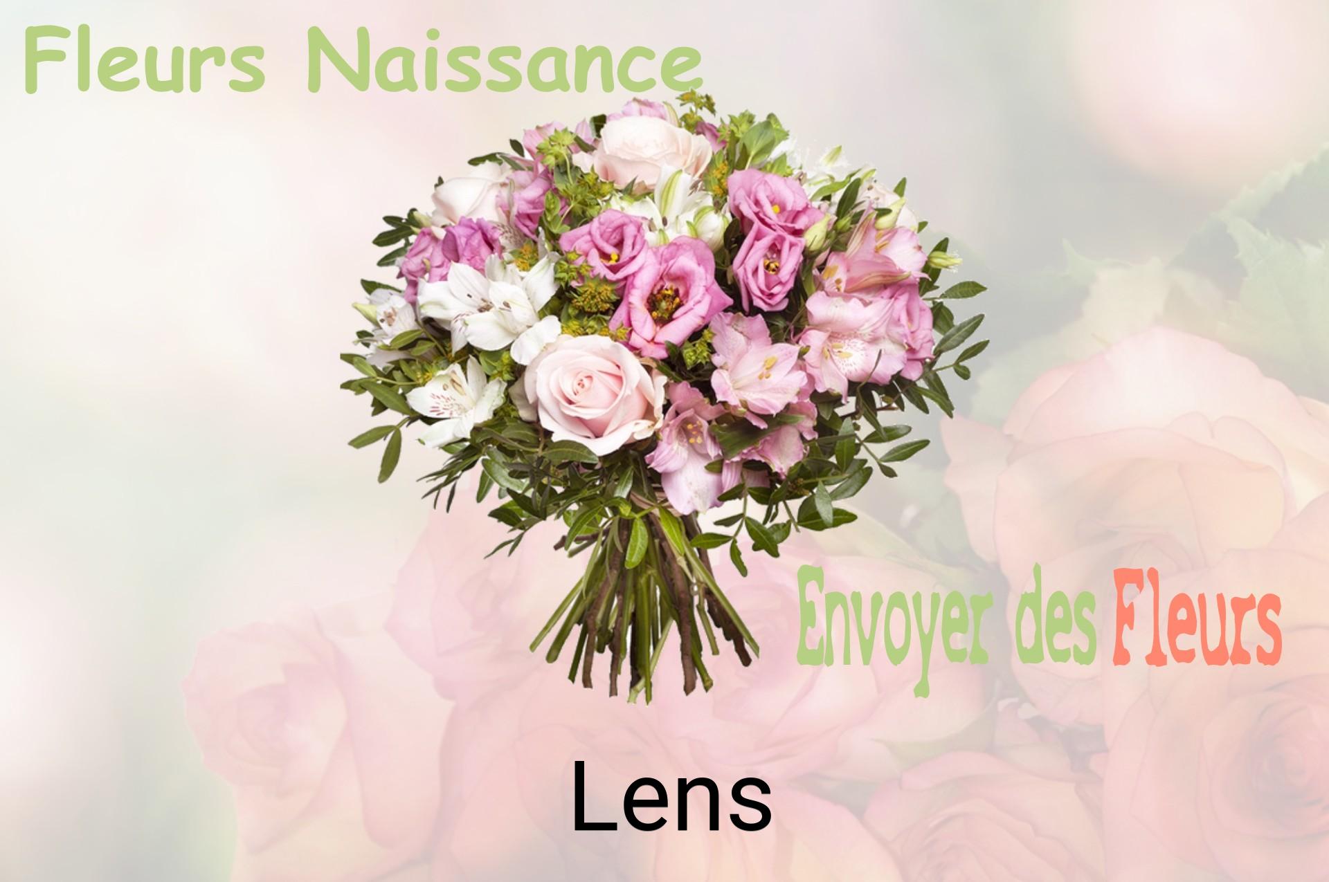 Bouquet de fleurs de naissance livré à Lens